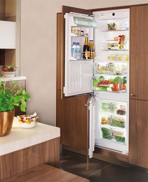 Особенности встроенного холодильника