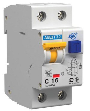 Вид АВДТ(автоматического выключателя дифференциального тока)