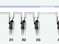 Схема елочной гирлянды из миниатюрных ламп накаливания