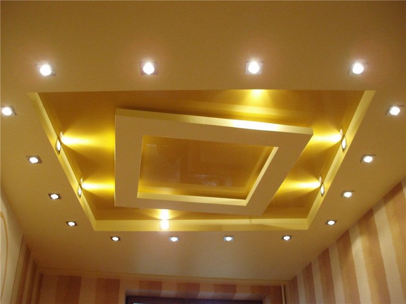 Встраиваемые светильники для потолка из гипсокартона
