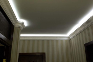 Как установить освещение на потолке