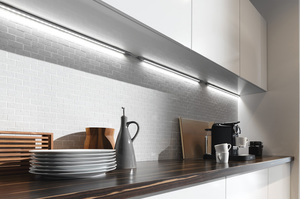 Стильная светодиодная подсветка для рабочей зоны на кухне